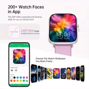 smart watch 1 83 full display with message answer make call smartwatch sports pedometer information alerts for iphone phones smartbands fitness watch for women men friend gift birthday gift Product details 8