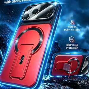 Multifunctional Lens Protection Case with Invisible Stand & Camera Protection for iPhone