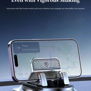 Car phone holder 360 degree rotation, suitablefor car navigation in-car dashboard, horizontaland vertica screen adjustment angle,suctioncup fixed non-slip mobile phone holdersuitable for iPhone and Android