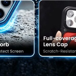 Multifunctional Lens Protection Case with Invisible Stand & Camera Protection for iPhone