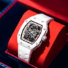 Men’s Ultra-Thin Barrel-Shaped Quartz Watch – Luminous Fashion Timepiece