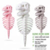 CatSaur Dinosaur skeleton pet clothing