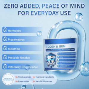 Ceoerty® Tooth & Gum Care Fast-Dissolving Microneedle Patch✨ (𝟓-𝐢𝐧-𝟏 💎 𝐑𝐞𝐛𝐮𝐢𝐥𝐝 𝐄𝐧𝐚𝐦𝐞𝐥 & 𝐃𝐞𝐧𝐭𝐢𝐧 • 𝐒𝐭𝐫𝐞𝐧𝐠𝐭𝐡𝐞𝐧 𝐆𝐮𝐦𝐬 • 𝐄𝐫𝐚𝐝𝐢𝐜𝐚𝐭𝐞 𝐓𝐚𝐫𝐭𝐚𝐫 & 𝐎𝐝𝐨𝐫 • 𝐖𝐡𝐢𝐭𝐞𝐧𝐢𝐧𝐠 • 𝐒𝐭𝐨𝐩 𝐓𝐨𝐨𝐭𝐡 𝐒𝐞𝐧𝐬𝐢𝐭𝐢𝐯𝐢𝐭𝐲)
