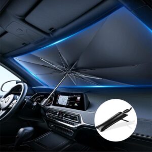 Portable car sunshade, windshield sunshade, foldable windshield sunshade, car exterior accessories, daily car windshield cooling umbrella