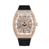 Men’s Diamond Accent Barrel Watch – Retro Quartz Fashion Timepiece