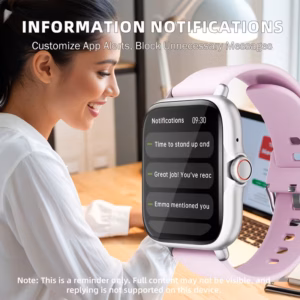 smart watch 1 83 full display with message answer make call smartwatch sports pedometer information alerts for iphone phones smartbands fitness watch for women men friend gift birthday gift Product details 4