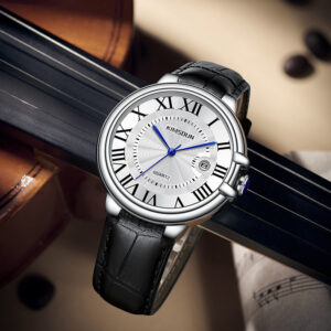 Men’s Skeleton Quartz Watch – Transparent Dial Design with Modern Mechanical Style