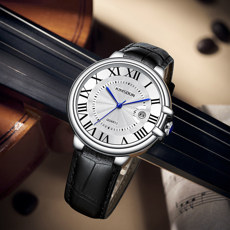 Men’s Skeleton Quartz Watch – Transparent Dial Design with Modern Mechanical Style