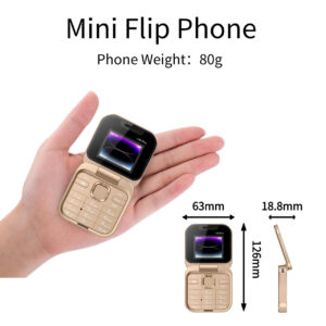 UMIIO i17 Pro Senior Flip Phone – Compact Easy-to-Use Mobile Phone with Dual SIM, Android OS & 1000mAh Battery