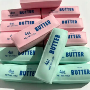 Crunchy Sound Butter Bar Squishy Toy Soft Squeeze Fidget Toy Funny Sensory Hobby Play Toy Portable Stress Relief Decompression Toy Cute Desk Relax Toy Ideal Gift For Teens Adults Party Leisure Entertainment