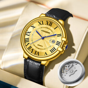 Men’s Skeleton Quartz Watch – Transparent Dial Design with Modern Mechanical Style