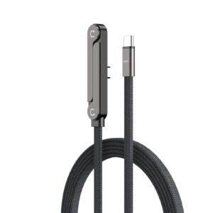 240W Fast Charging Dual USB-C Braided Zinc Alloy Cable for Tablets & Gaming