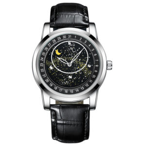 Men’s Starry Sky Watch – Rotating Dial Automatic Mechanical Wristwatch
