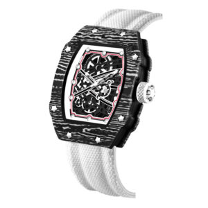 Men’s Ultra-Thin Barrel Watch with Nylon Strap – Minimalist Quartz Timepiece