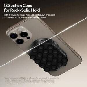 Ulanzi MA39 MagLock Suction Cup Phone Mount Desktop Stand for iPhone 17 16 15 14 with Suction Bottom for Wall Glass
