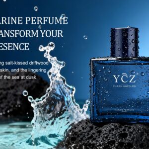 [YCZ] Midnight Marine Eau de Parfum 1.7oz | Aromatic Marine Fragrance for Men, Magnetic & Sensual, Long-Lasting for Dates and Everyday Wear, Inspired by the Effortless Attraction That Naturally Draws People Closer