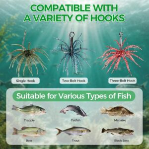 [Sea Urchin Fishing Lure] 1pc Lifelike Soft Silicone Sea Urchin Lure - High Elasticity & Tear Resistance, Realistic Floating Bait for Bass & Mandarin Fish, Mixed Colors, Freshwater Fishing, Bass Fishing Accessory|Realistic Design|Durable Fishing Lure