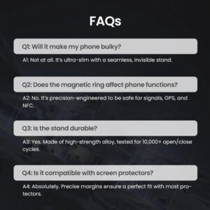 Multifunctional Lens Protection Case with Invisible Stand & Camera Protection for iPhone