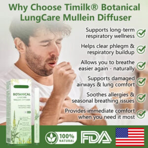 Timilk® Botanical LungCare Mullein Diffuser ✨