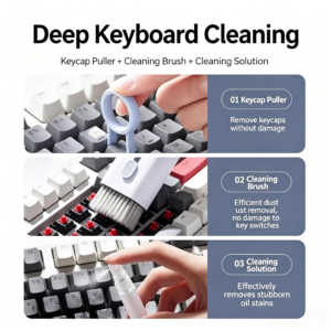 Keyboard Cleaning Mechanical Keyboard Cleaning Tool Computer Dust Removal Soft Brush Dust Brush Multi-Function Dust Cleaning Mobile Phone