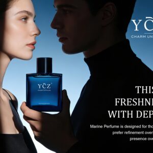 [YCZ] Midnight Marine Eau de Parfum 1.7oz | Aromatic Marine Fragrance for Men, Magnetic & Sensual, Long-Lasting for Dates and Everyday Wear, Inspired by the Effortless Attraction That Naturally Draws People Closer