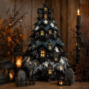 🔥Last Day 49% OFF - 🎃 DIY Halloween Quilted Fabric Tree Kit