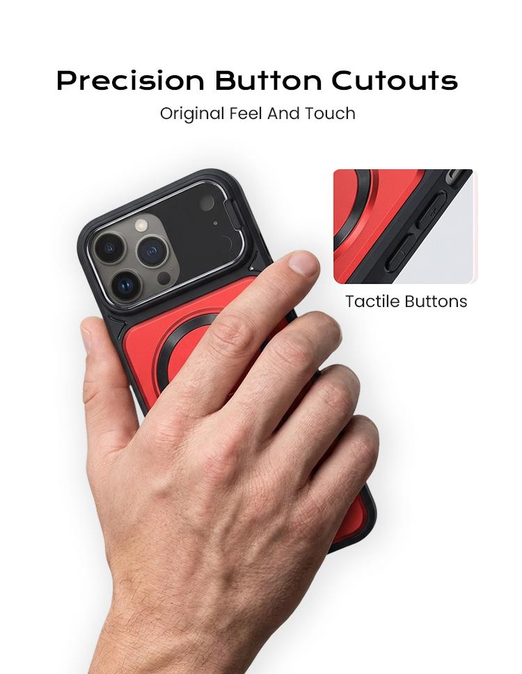 Multifunctional Lens Protection Case with Invisible Stand & Camera Protection for iPhone