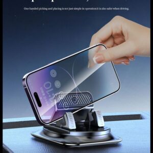 Car phone holder 360 degree rotation, suitablefor car navigation in-car dashboard, horizontaland vertica screen adjustment angle,suctioncup fixed non-slip mobile phone holdersuitable for iPhone and Android