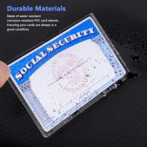 Clear PVC Card Sleeves