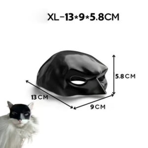 🎭🐱Black Bat Cat Mask – Handmade Superhero Cosplay for Indoor Cats