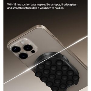 Ulanzi MA39 MagLock Suction Cup Phone Mount Desktop Stand for iPhone 17 16 15 14 with Suction Bottom for Wall Glass