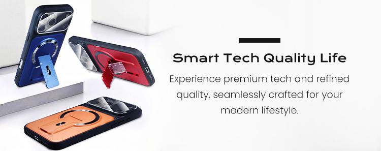 Multifunctional Lens Protection Case with Invisible Stand & Camera Protection for iPhone