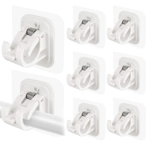 Nail-Free Adjustable Curtain Rod Bracket Holders –