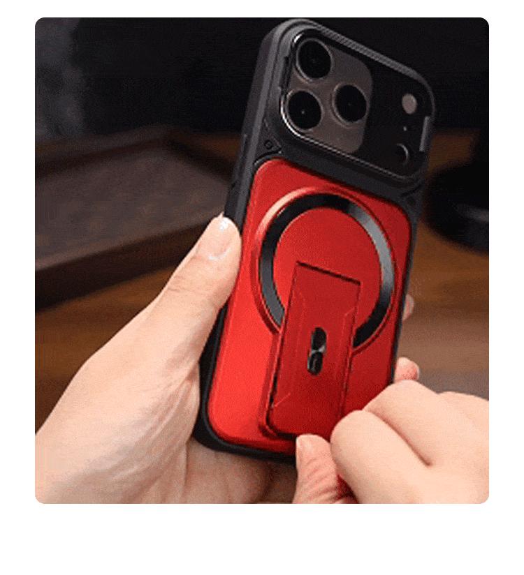 Multifunctional Lens Protection Case with Invisible Stand & Camera Protection for iPhone