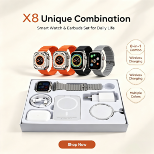 X8 Smart Watch Gift Wireless Charger Unique Combination Smartwatch