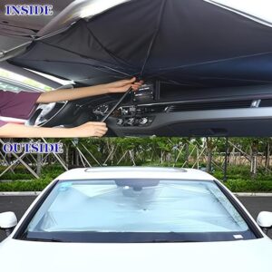 Portable car sunshade, windshield sunshade, foldable windshield sunshade, car exterior accessories, daily car windshield cooling umbrella