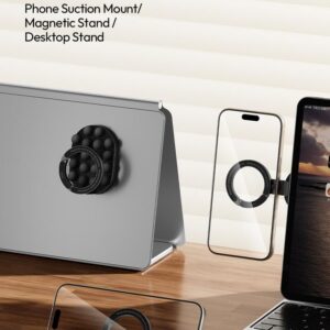 Ulanzi MA39 MagLock Suction Cup Phone Mount Desktop Stand for iPhone 17 16 15 14 with Suction Bottom for Wall Glass