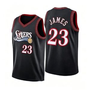 Unisex Basketball #23 James Philadelphia Team Swingman Jersey - Icon Edition - Royal