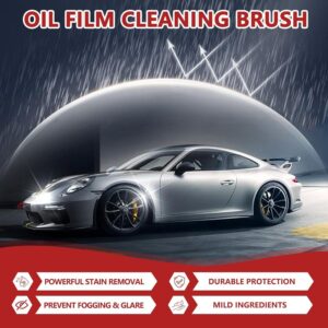 QIFOR Automotive Handheld Oil Flmr Cream,Glass DecontaminationWithoutTraces,Window Oil Film Cleaning,FastCleaning, CompactAnd Easy To Cary-100g Degreaser Cleaner